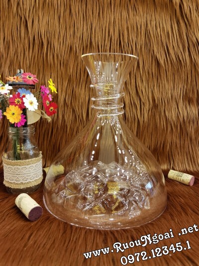 Bình Đựng Rượu Vang - Decanter Dáng Đẹp M20