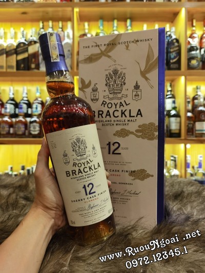 Rượu Royal Brackla 12YO Sherry Cask Hộp Quà